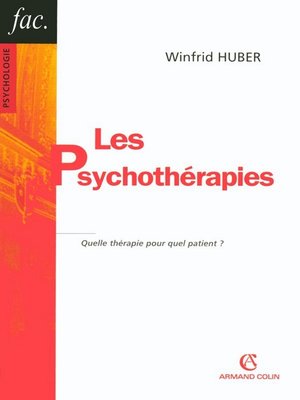 cover image of Les psychothérapies